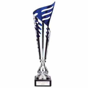 Atlantis Silver and Blue Laser Trophy Cup Trophy HQ