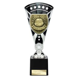 Cobra Star Trophy Cup Most Improved Player Silver and Black Trophy HQ