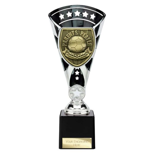Cobra Star Trophy Cup Parents Player Silver and Black Trophy HQ