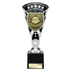 Cobra Star Trophy Cup Managers Player Silver and Black Trophy HQ