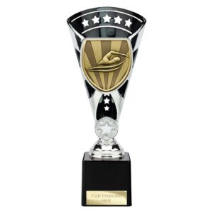 Cobra Star Trophy Cup Swimming Silver and Black Trophy HQ