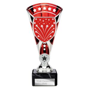 Cobra Star Multi Award Trophy Silver and Red Trophy HQ