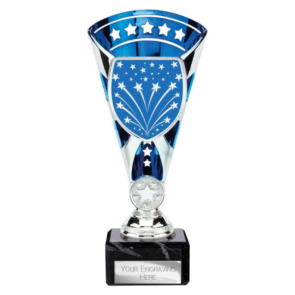 Cobra Star Multi Award Trophy Silver and Blue Trophy HQ