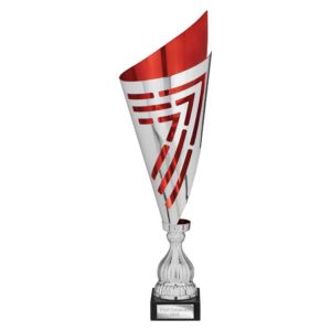 Arrow Laser Trophy Cup Silver and Red Trophy HQ