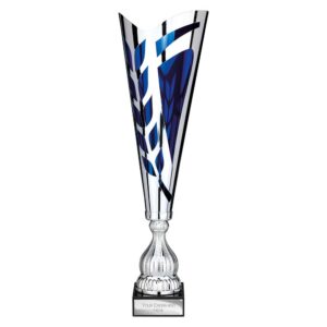 Inspire Laser Trophy Silver and Blue Trophy HQ