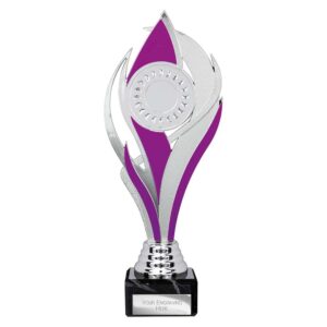 Volcano Trophy Silver and Purple Trophy HQ