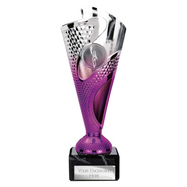 Rodeo Trophy Silver and Purple Trophy HQ