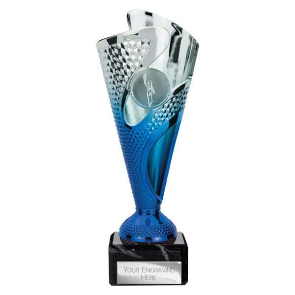 Rodeo Trophy Silver and Blue Trophy HQ
