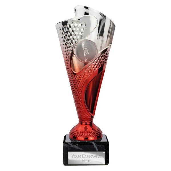 Rodeo Trophy Silver and Red Trophy HQ