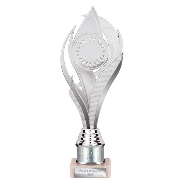Volcano Multi Award Tube Trophy Silver Trophy HQ