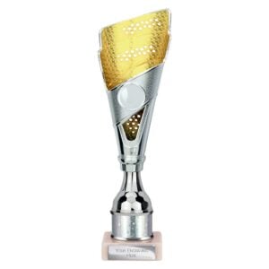 Predator Multi Award Tube Trophy Silver and Gold Trophy HQ