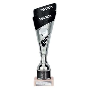Predator Multi Award Tube Trophy Silver and Black Trophy HQ