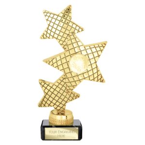 Trinity Star Multi Award Plastic Trophy Gold Trinity Star Multi Award Plastic Trophy Gold Trophy HQ