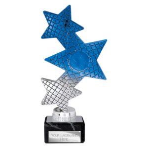 Trinity Star Multi Award Plastic Trophy Silver and Blue Trophy HQ