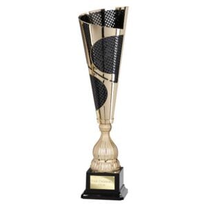 Quest Laser Cut Trophy Cup Gold and Black Trophy HQ