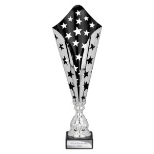 Galaxy Laser Trophy Silver and Black Trophy HQ