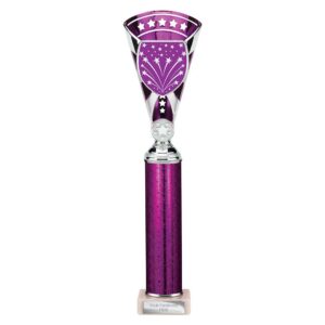 Cobra Star Trophy Cup Multi Award Tube Trophy Purple and Silver Cobra Star Trophy Cup Multi Award Tube Trophy Purple and Silver Trophy HQ