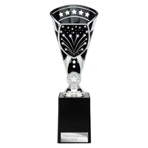 Cobra Star Trophy Cup Multi Award Tube Trophy Cup Silver and Black Cobra Star Trophy Cup Multi Award Tube Trophy Cup Silver and Black Trophy HQ