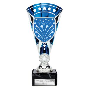 Cobra Star Trophy Cup Multi Award Trophy Cup Silver and Blue Cobra Star Trophy Cup Multi Award Trophy Cup Silver and Blue Trophy HQ