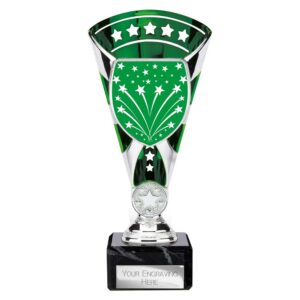 Cobra Star Trophy Cup Multi Award Trophy Cup Silver and Green Cobra Star Trophy Cup Multi Award Trophy Cup Silver and Green Trophy HQ