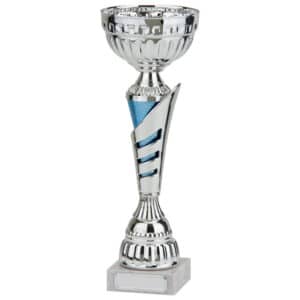 Vanquish Silver and Blue Trophy Cup Trophy HQ