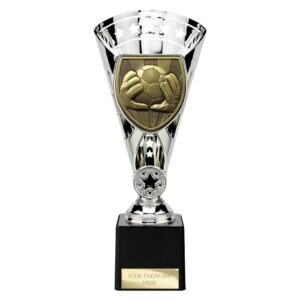 Cobra Star Trophy Cup Football Goal Keeper Silver Trophy HQ