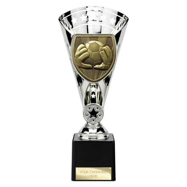 Cobra Star Trophy Cup Football Goal Keeper Silver Trophy HQ