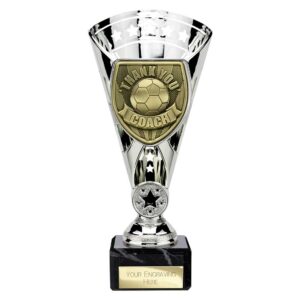 Cobra Star Trophy Cup Thank you Coach Silver Cobra Star Trophy Cup Thank you Coach Silver Trophy HQ 2