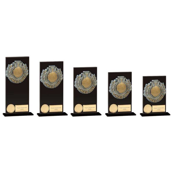Euphoria Hero Longest Drive Glass Award Trophy HQ