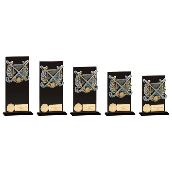 Euphoria Hero Field Hockey Glass Award Trophy HQ