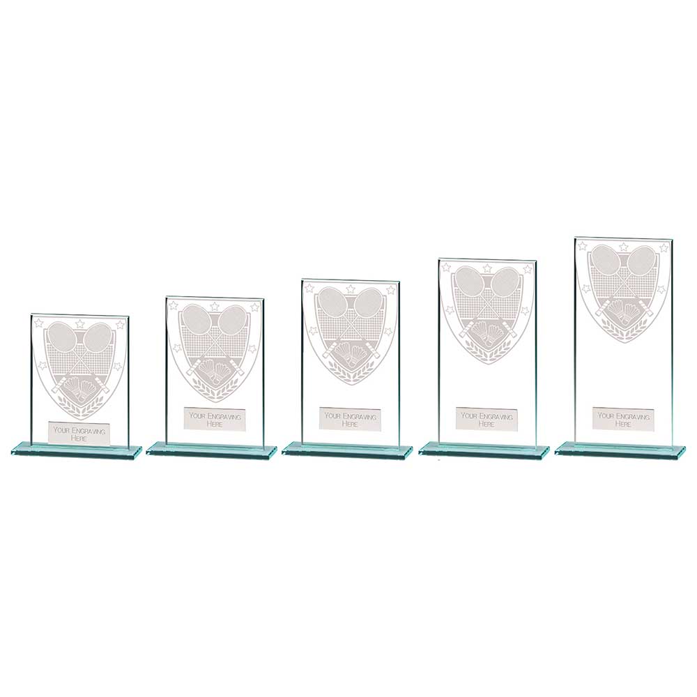 Millennium Badminton Jade Glass Award Trophy HQ Millennium Badminton Jade Glass Award Trophy HQ