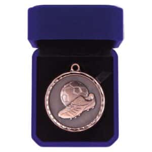 Power Boot Football Medal and Box Trophy HQ