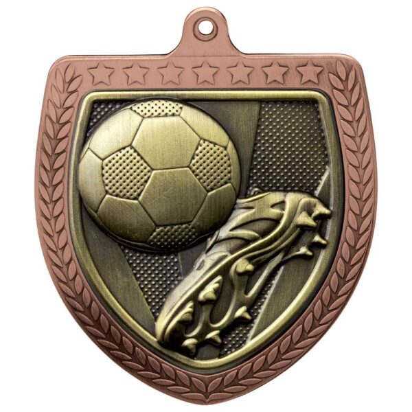 Cobra Football Boot and Ball Shield Medal Trophy HQ