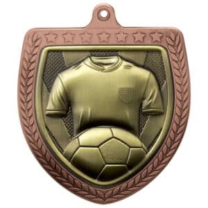 Cobra Football Shirt and Ball Shield Medal Trophy HQ