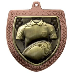Cobra Rugby Shirt and Ball Shield Medal Trophy HQ