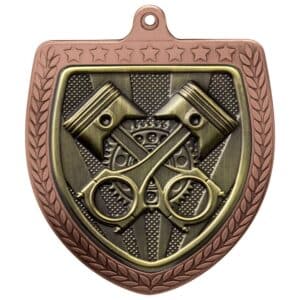 Cobra Motorsport Piston Shield Medal Trophy HQ