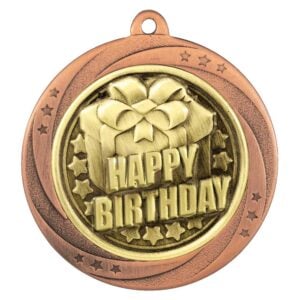 Superstar Happy Birthday Medal Trophy HQ
