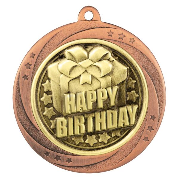 Superstar Happy Birthday Medal Trophy HQ