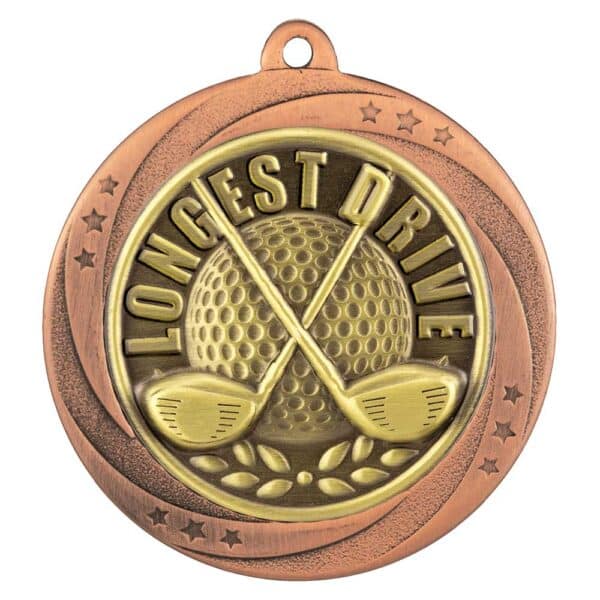 Superstar Longest Drive Medal Trophy HQ