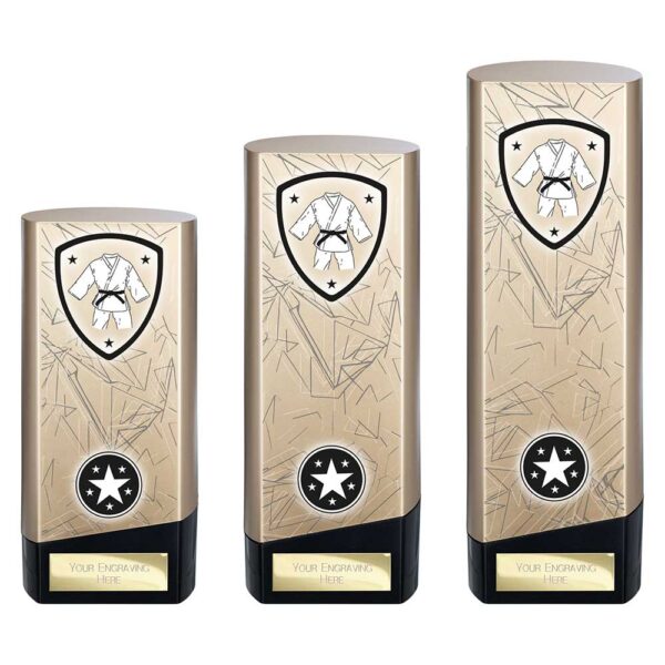 Prime Martial Arts Trophy Black and Gold Trophy HQ