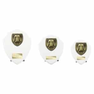 Cobra Shield Martial Arts Gee White Trophy HQ