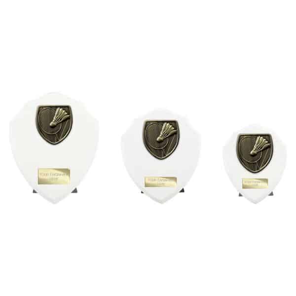 Cobra Shield Badminton White Trophy HQ