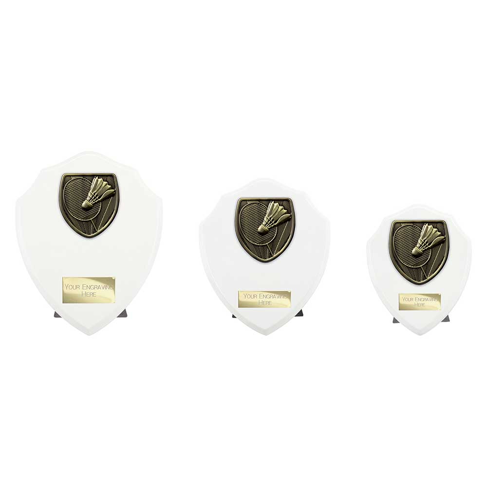 Cobra Shield Badminton White Trophy HQ Cobra Shield Badminton White Trophy HQ