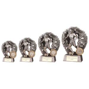 Blast Out Female Football Trophy Blast Out Female Football Trophy Trophy HQ 2