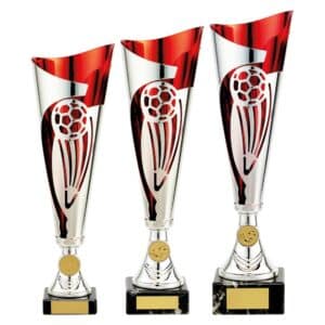 Champions Football Trophy Cup Red and Silver Champions Football Trophy Cup Red and Silver Trophy HQ 2