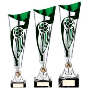 Champions Football Trophy Cup Silver and Green Champions Football Trophy Cup Silver and Green Trophy HQ 2