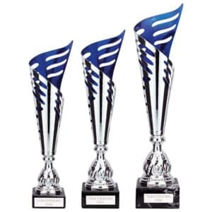 Atlantis Silver and Blue Laser Trophy Cup Trophy HQ