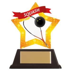 Mini-Star Squash Acrylic Plaque Trophy HQ