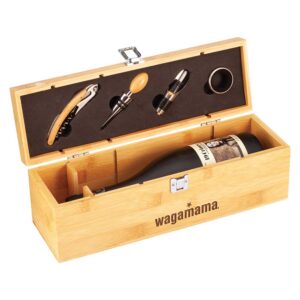Bamboo Gaia Wine Box with Tools Trophy HQ