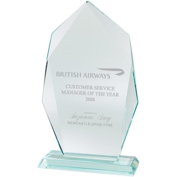 Innovate Jade Glass Award Trophy HQ